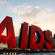 Signage for the 20th International AIDS Conference is seen on the Princes Bridge prior to a candlelight vigil at Federation Square on July 22, 2014, in Melbourne, Australia
Graham Denholm/Getty Images